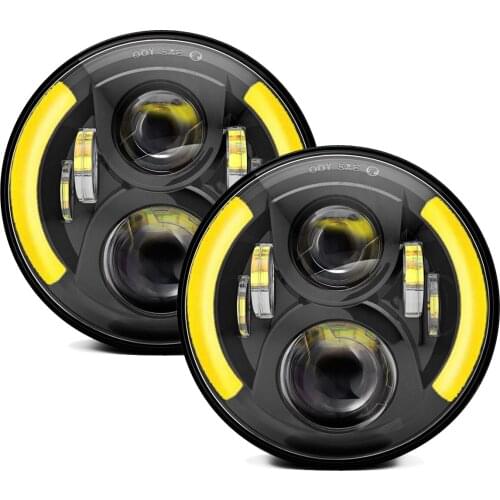 YOUSTAR 7 Inch CREE LED Headlights With High/Low Beam 1997-2018 For Jeep Wrangler JK LJ CJ TJ Hummer H1 H2