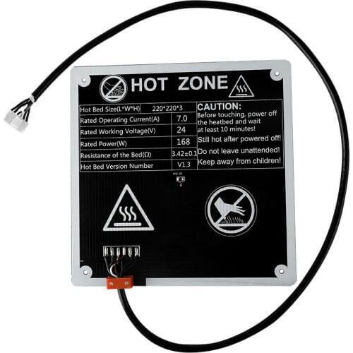 Anet 24V ET4 ET4X 220*220*3mm Heated bed heating plate aluminum substrate Platform Hotbed for ET4 3D Printer heatbed DIY parts