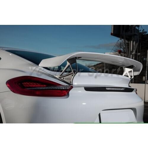 Car Accessories Fiber Glass FRP Rear Spoiler Fit For 2014-2016 Cayman 981 TA Style Rear Trunk Spoiler Wing