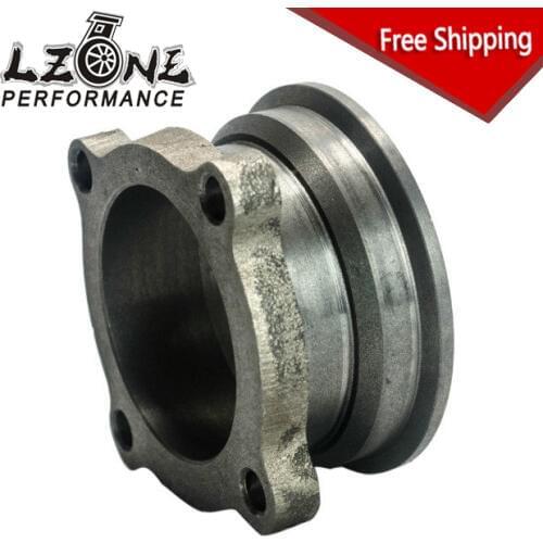 FREE SHIPPING - 2.5" to 3" V-Band Turbo Downpipe Exhaust Flange Adapter 4 Bolts CONVERSION KIT JR4830