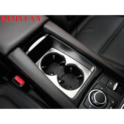 BJMYCYY 1PCS ABS decoration frame of automobile water cup frame for Mazda Axela 2017