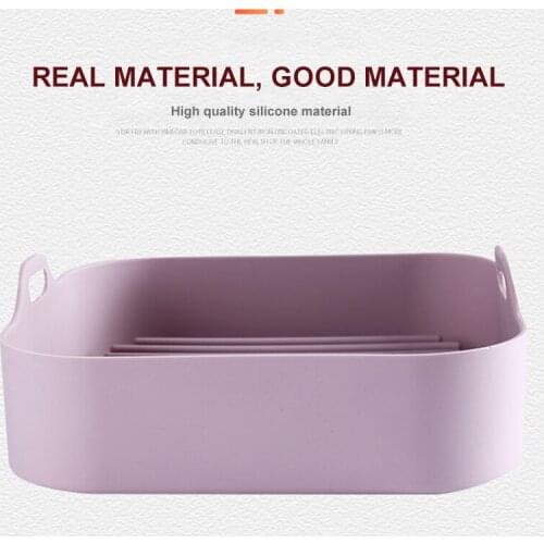 Форма Для Выпечки Airfryer Silicone Pot Multifunctional Air Fryer Oven Accessory Pizza Basket Kitchen Bar Supplies Xh8z