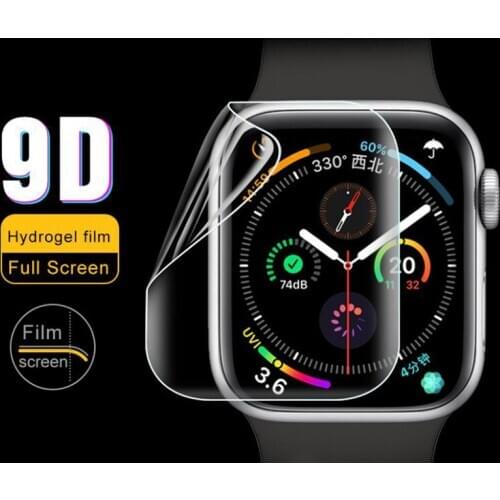 9D Hydrogel Film Full Edge Protective Cover For iwatch 4/5/6/SE 40mm 44mm Screen Protector For Apple Watch Series 2/3 38mm 42mm
