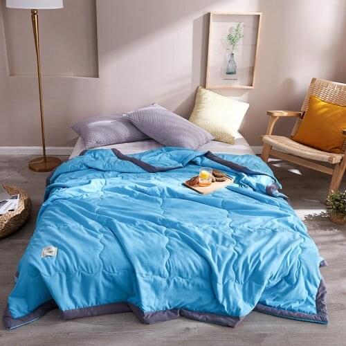 Cool Quilt Skin-Friendly Comfort Summer Quilt Thin Summer By Solid Color Air Conditioning Quilt Is Necessary For Home Textile