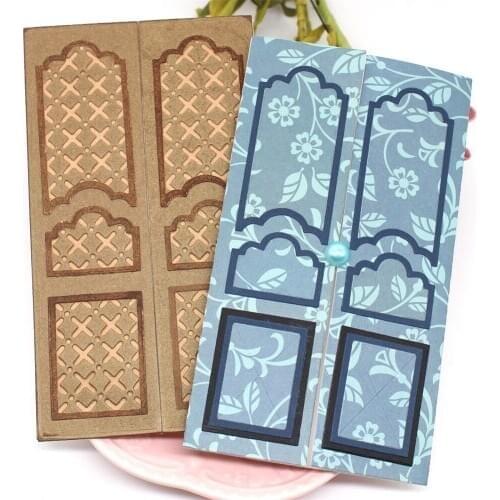 KSCRAFT Vintage Doors Mixed Media Metal Cutting Dies Stencils for DIY Scrapbooking Decorative Embossing DIY Paper Cards