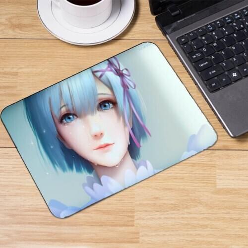 Mairuige Light Novel Re:Life In A Different World From Zero Mousepad Rem Ram Anime Art Pattern Gaming Mousepad Pc Mat Rubber Pad