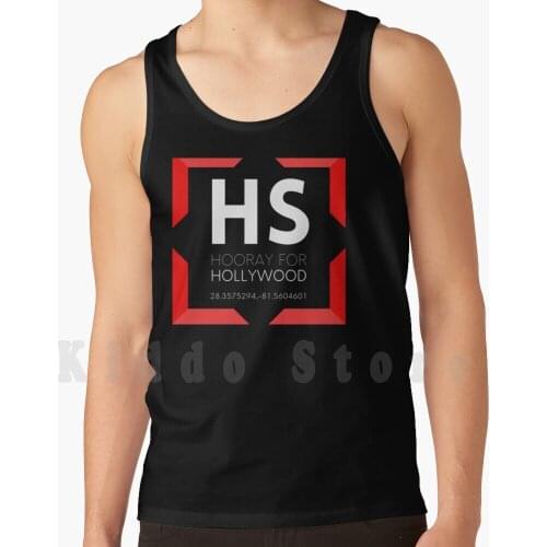 Hs Hooray For Hollywood-Red Corners tank tops vest 100% Cotton World Dcp Icp Crp International College Program Cp College