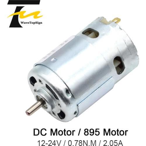WaveTopSign Micro 895 Motor DC12-24V High Power Generator 2.05A 12000RPM Double Ball Bearing Large Torque