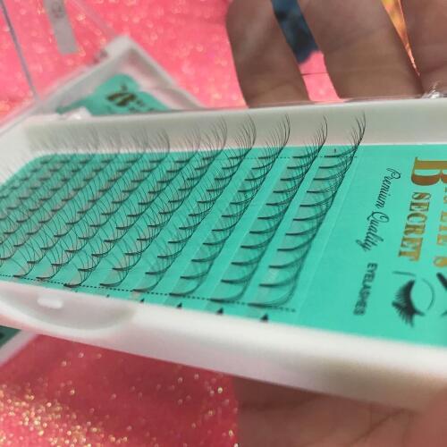 4D Russian Volume Eyelashes Extension Short Stem Pre made Fans Lash Hot Selling Eyelash Individual Extensions Free Shipping