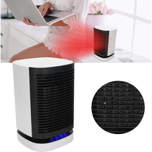 Desktop Electric Heater Space Heater Hands Foot Warmer Cold Wind for Household Office Therapy Keep Warm