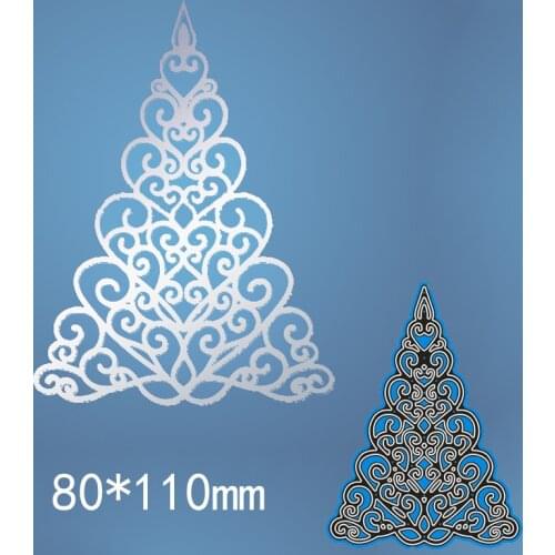 New Metal Cutting Dies Hollow Tree For Card DIY Scrapbooking stencil Paper Craft Album template Dies 8*11cm