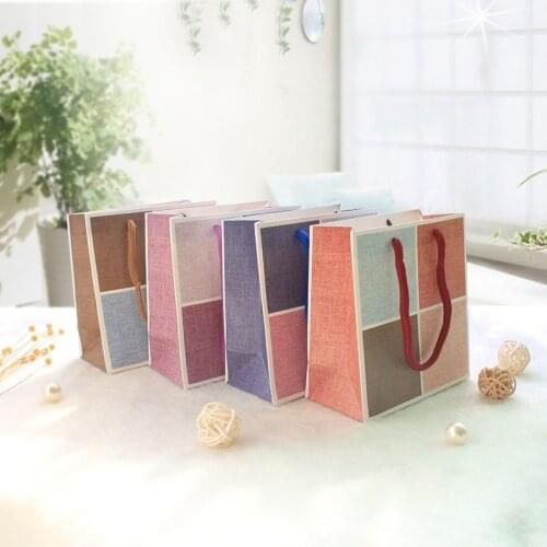 Christmas paper gift bag подарочные пакеты wedding gift box packaging sacchetti bomboniere happy birthday gift bags with handles