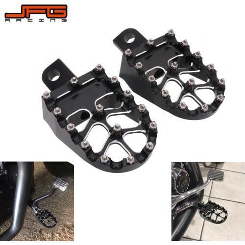 Motorcycle CNC Foot Pegs Footpeg Pedals Foot Rests For Harley Softai Touring Dyna CVO Sportster XL1200 XL883 883 Super Glide