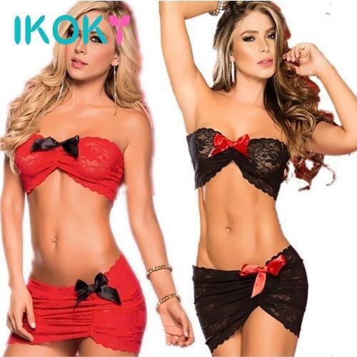IKOKY Womens Sexy Lingerie Erotic Underwear Pole Dancing Club Sexy Lace Clothing Apparel Large Size Adult Couple Flirting Tools