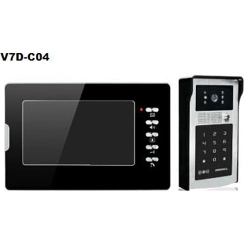7 Inch TFT Moitor Two Way Intercom ID Card Password Access Control System V70-C04