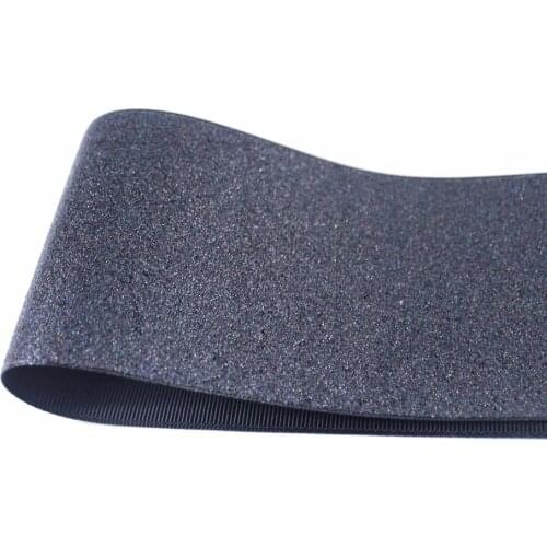 T.R RIBBON 3'' 75mm solid full glitter grosgrain sparkle sprayed ribbon Gift Wrap ribbon 030 black 10yards