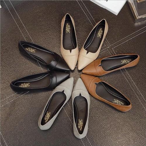 Women Shoes Fashion Black Summer New Shallow Point Flats Shoes Casual Ladies Shoes zapatos mujer 2019 sapato feminino