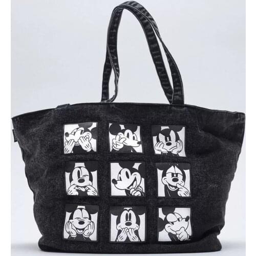 Disney Woman Mickey Mouse New Embroidered Chest Bag Shoulder Crossbody Outdoor Leisure Sports Fashion high quality Bag