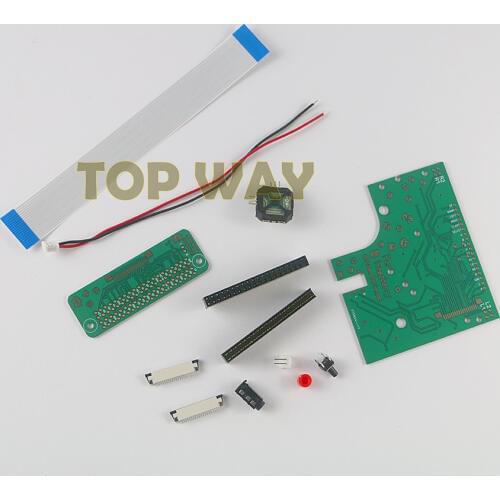 10sets/lot For Game Boy Zero (DMG-01) 6 Buttons PCB Board & Switch & Connector Kit For Raspberry Pi GBZ