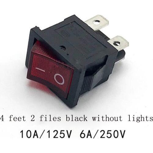10pcs LCD TV switch KCD1-104N Ship type power switch With light Copper foot silver contact 2nd gear 4 feet