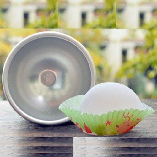 1000pcs Durable 3D Aluminum Alloy Sphere Bath Bomb Cake Mold Pan Tin Baking Pastry Bakeware Decorating Mould