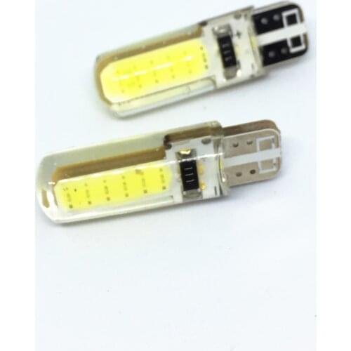 100X T10 led Waterproof Wedge Light 194 2825 Silica gel Car marker light reading dome Lamp W5W COB LED Auto parking bulbs 12V