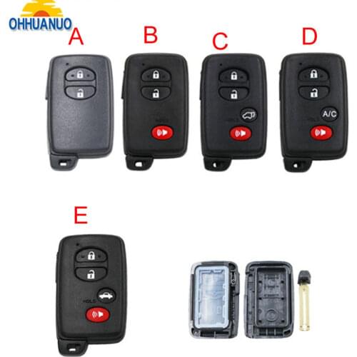 3 /4 Button Replacemen New Smart Remote Key Shell For Toyota 4Runner Land Cruiser Prius 2010-2013