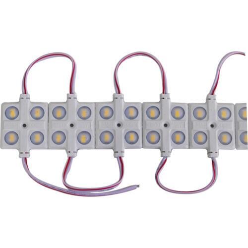 500pcs/lot LED module 5730 4 LED 2W Module 12V full color waterproof super brighter square led modules lighting