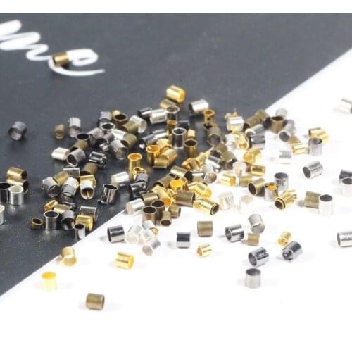 500pcs/pack 1.5/2mm High Quality Positioning Bead Copper Spacer Beads For DIY Jewelry Making Necklaces Bracelets Accessories