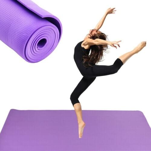 6mm Beginner Thick Non Slip Exercise Yoga Mats Gym Fitness Pilates Physio Foam Camping Yoga Mat