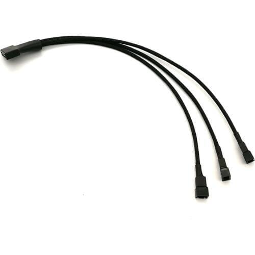 Angitu 100pcs/lot 12V SATA 15Pin to Fan 3Pin 4Pin Power Adapter Cable