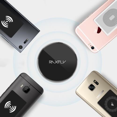 RAXFLY QI Wireless Charging Receiver For iPhone 6 7 Wireless Charger Patch for Micro USB Type C For Xiaomi Samsung Connector