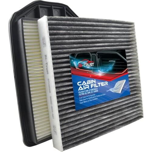 Bi-Trust Replacement Engine & Cabin Air Filter Combo Set for Honda CR-V 2.4L 2007-2009 CA10462 17220-RZA-Y00
