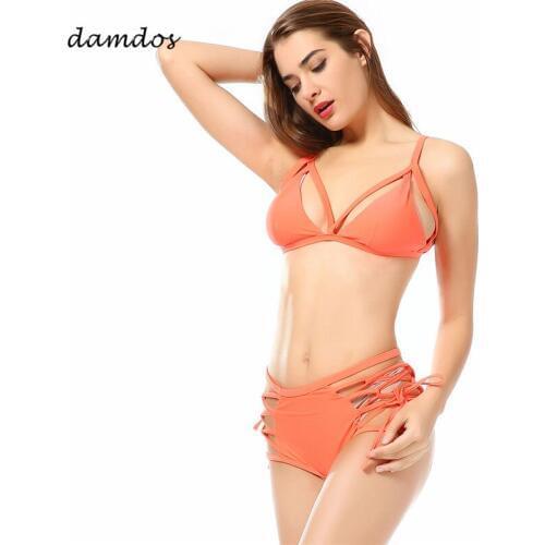 Bikini 2018 Women Swimsuit Swimwear Cover Ups Women Bathing Suit Beach Dress High Waist Biquini Bodysuit Monokini Swimsuit