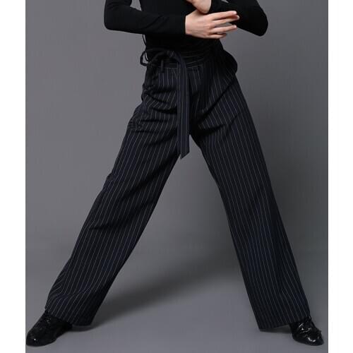Kids Latin Dance Pants Boys Latin Practice Stripe Trousers Professional Rumba Training Pants Samba Performance Clothes DWY4866