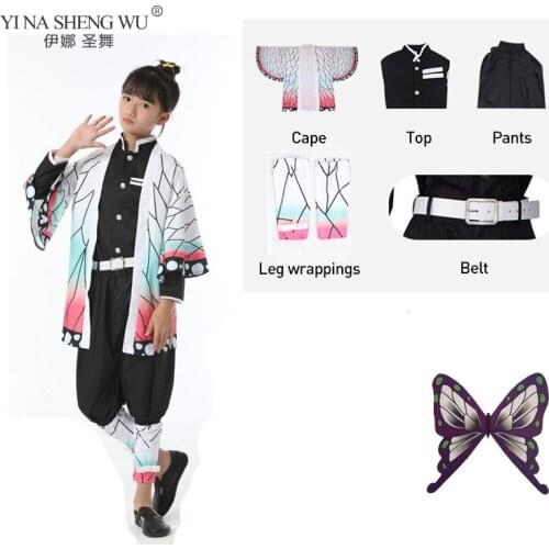 Kids Anime Kimetsu no Yaiba Demon Slayer Cosplay Kimono Kamado Tanjirou Nezuko Zenitsu Tomioka Kimetsu no Yaiba Cosplay Costume