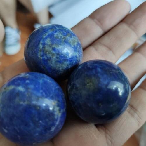 Lapis lazuli Ball/Sphere 30 mm hand carved mineral specimen reiki healing