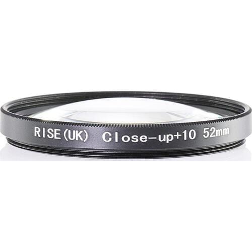 RISE(UK) 52mm Close-Up +10 Macro Lens Filter for Nikon Canon SLR DSLR Camera