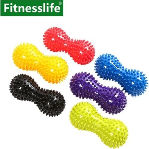 Spiky Massage Ball Peanut Yoga Hand Foot Trigger Point Muscle Pain Stress Relief Therapy Health Care Muscle Relax