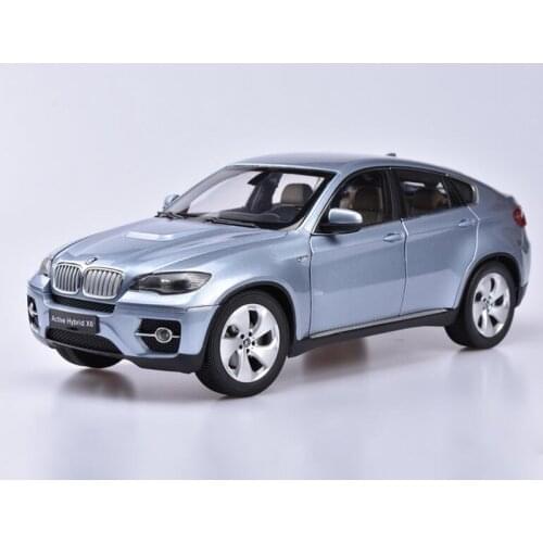 KYOSHO 1/18 BMW ActiveHybrid X6 / BMW X6 M Diecast Car Model Kid gift Collection Blue/Gray Little paint rash