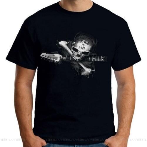 Velocitee Mens T-Shirt Tune It Up Guitar Music Rock Band Festival Cotton Brand Fashion Tops Tee Shirt