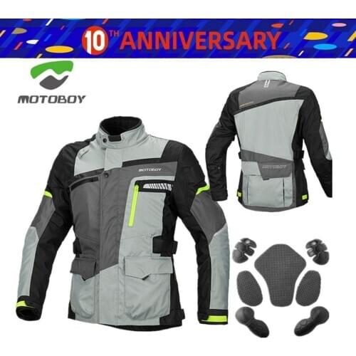 1pcs MOTOBOY Mens Moto Off-road Coat Racing 600D Oxford Waterproof Warm Lining Motocross Anti Fall Riding Motorcycle Jacket