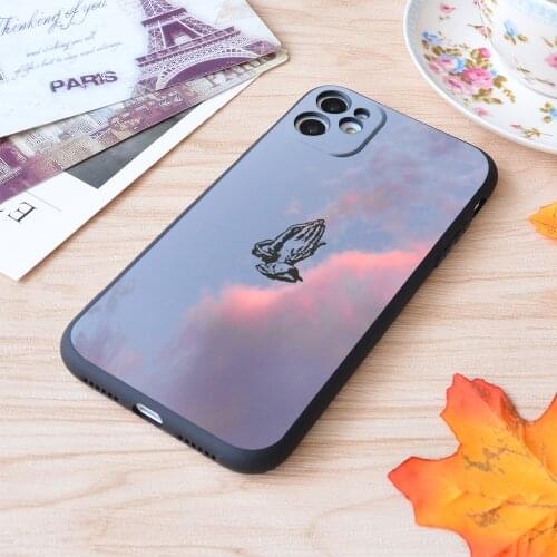 Drake Pray Hands Print Soft Silicone Matt Case For Apple iPhone Case