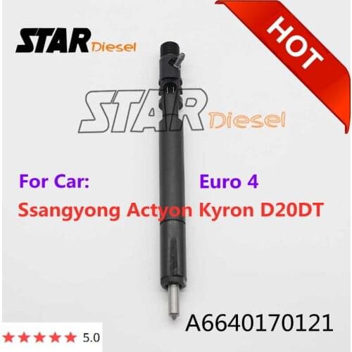 Euro 4 Common Rail Sprayer Tips A6640170121 Diesel Fuel Injector Nozzle a6640170121 For Ssangyong Actyon Kyron D20DT