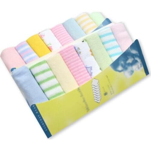 New 8pcs/pack Cotton Baby Nursing Towels Baby Bibs Handkerchief Towel Washcloth Newborn Boys Girls Feeding Cotton Bibs For Kids