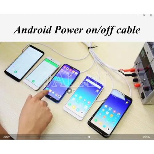 QIANLI Android Power on/off cable for samsung for Huawei and other phone Power Supply Boot use