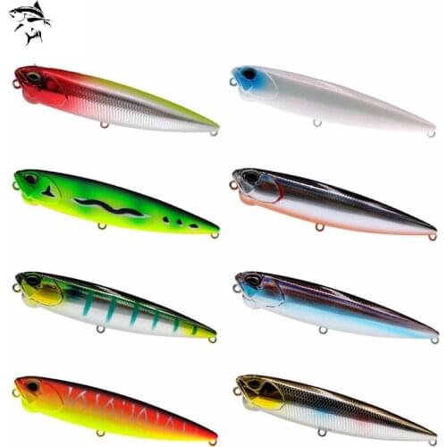 Fishing Lure 2021 Topwater Water Pencil Z-Shaped Hard Lure realis pencil 100mm 65mm Articial Floating Bait Bass Lure
