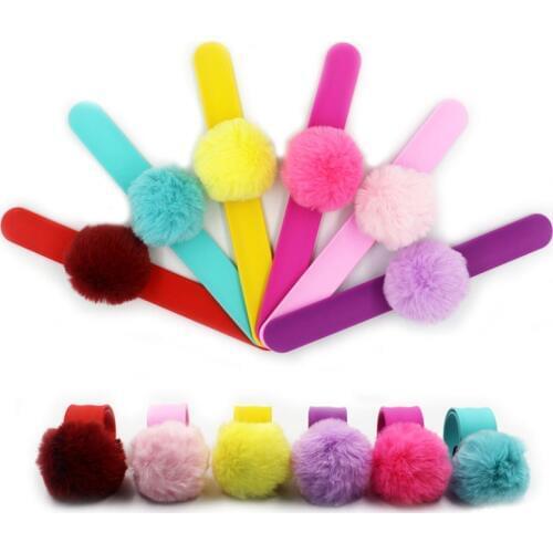 Ball Beads Flexible Slap Wrap Unicorn Bracelet Wristband Kid Children Girl Boy Animal Bangle Gift Favor