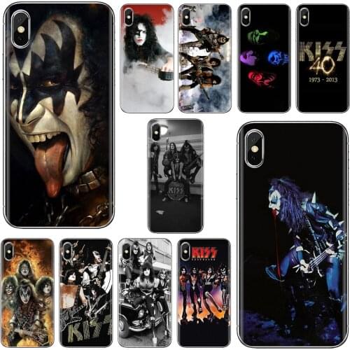 USA America KISS Rock band Printed For Samsung Galaxy A10 A30 A40 A50 A60 A70 a12 a31 a41 a51 a71 a20e a21s M30 Silicone Housing