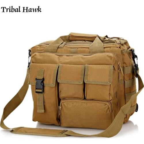 Tactical Backpack Military Shoulder Laptop Handbags Briefcase Outdoor Multifunction Hiking Messenger Sling Nylon Rucksack